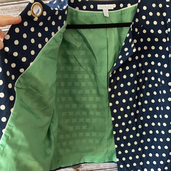 Charter Club 60s Retro Polka Dot Jacket Size XL - Picture 6 of 9